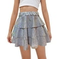 thumbnail image 2 of enyan Carnival Century Star Sparkle Tutu for Toddler Girls Tulle Ballet Dance Skirt Princess Baby Kids Dress up Birthday Party Uniform Skirts For Girls Silver,11-12 Years, 2 of 5