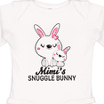 thumbnail image 4 of Inktastic Mimis Snuggle Bunny Easter Girls Long Sleeve Baby Bodysuit, 4 of 5