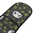 thumbnail image 2 of Dailycode Double Sided Oven Mitt with Loop Heat Resistant Kitchen Long Potholders 7" x 35" Cute Panda Face and Leaf, 2 of 6