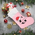 thumbnail image 6 of Coolnut Personalized Christmas Stockings 17.7 inch Customized Christmas Monograms G Pink Xmas Stockings Socks Fireplace Hanging Stockings for Family Christmas Decoration, 6 of 6