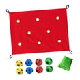thumbnail image 1 of Almencla Bâche de Trou Coordination Jeu de Construction d'Équipe pour Jardin Intérieur Cour Arrière Rouge, 1 of 8