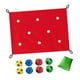 thumbnail image 1 of Juego de coordinación de lonas con agujeros para fomentar el espíritu de equipo en el jardín, interior y patio trasero. rojo, 1 of 8