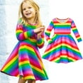 thumbnail image 2 of Cathalem Robes pour Filles Tunique Décontractée Tenue de Jeu Chemise Basique Robes de Fête, Rose 6a, 2 of 5