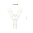 thumbnail image 2 of Mobutofu 6Pcs Y Shape Water Hose Accessory Plastic Transparent for Multiple Works, 2 of 8