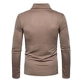 thumbnail image 4 of LilyLLL Men's Long Sleeve Collared T Shirt Pique Casual Workwear Shirt Tops, 4 of 4