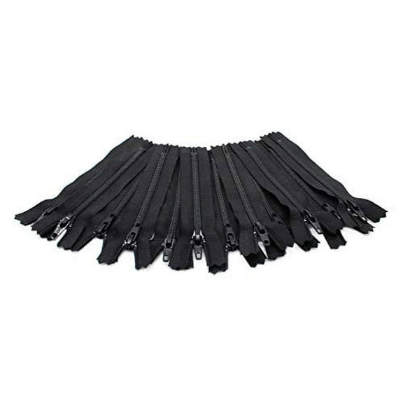 black ykk zippers - no. 3 zippers for dresses - pack of 20 - 12 inch