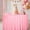 Pink, variant on VOTRUDI Round Satin Tablecloth Fabric Round Table Cover Wrinkle Table Cloth For Wedding Banquet Party Home Dining Table Decor 47.24×47.24in