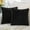 Black, variant on Chenille Soft Throw Pillow Covers 18x18 Set of 2, Farmhouse Velvet Pillow Covers, Decorative Square Pillow Covers with Stitched Edge for Couch Sofa Bed