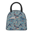 thumbnail image 1 of Easygdp Underwater Animals and Flowers Bolsa de Almuerzo Insulada Grande, Forro de Aluminio, Diseño Espacioso, a Prueba de Fugas, Ideal para Trabajo, Picnics, Viajes y Actividades al Aire Libre, 1 of 6