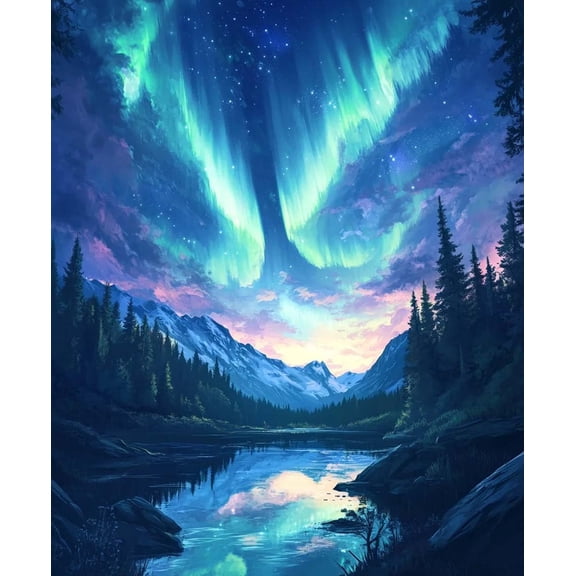 Printed Cross Stitch Kits For Adults Aurora Diy 11 Ct Embroidery Sewing Starter Kit Stamped Needlework Home Decor (Stamped)