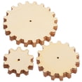 thumbnail image 3 of 15 piezas de engranajes de madera para manualidades infantiles. Rodajas de madera sin terminar para pintar y proyectos creativos. Materiales para manualidades y decoración del hogar., 3 of 7