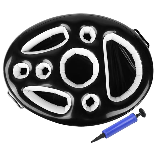 Soporte para Inflable para Piscina Bandeja para PVC para Fiesta (con Inflador Negro)