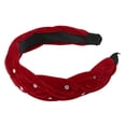 thumbnail image 5 of Unique Bargains 1 Pc Fashion Weave Rhinestone Headbands for Women Red, 5 of 6
