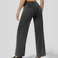 thumbnail image 5 of YDFCWXW Women's Wide Leg Jeans High Waisted Tummy Control Soft Stretchy Comfort Fit Pull On Denim Pants Dark Gray, XL, 5 of 8