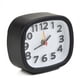 thumbnail image 2 of Reloj despertador de cuarzo con pilas, luz nocturna, sin tictac, silencioso, para mesita de noche, 2 of 5