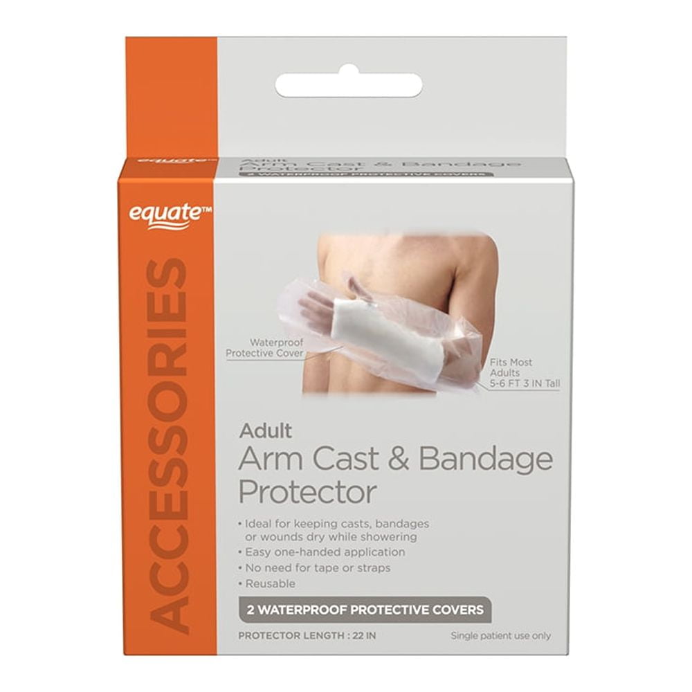(2 pack) Equate Adult Arm Cast Protector, 1 Pair