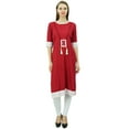 thumbnail image 2 of Bimba Women Rayon Tunic 3/4 Sleeve Chic kurti Kurta Indian Ethnic Dress, 2 of 8