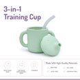 thumbnail image 3 of Melii 3-in-1 Silicone Sippy Cup for Babies and Toddlers, 5.4 oz / 160 ml, 3 of 4