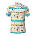 thumbnail image 2 of Daiia Funny Farm Pattern Men’s Polo Shirts,Solid Deck Shirt,Classic Fit, Breathable Cotton Polo for Casual and Sport Wear-XX-Large, 2 of 7