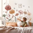 thumbnail image 2 of Boho Flowers Wall Decals Peel and Stick Wildflower Floral Dandelion Grass Plants for Baby Nursery Kids Girls Bedroom Living Room Home Decor Stickers Art Vintage Botanical Design (SG2-2420)$$Tools, 2 of 7