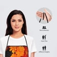 thumbnail image 6 of Fuzoiu Marigold Flowers In Different Colors Print Waterproof Apron, Kitchen Apron for Women Men Chef, Apron for Christmas Dinner Party Cooking Baking Crafting House Cleaning Kitchen, 6 of 7