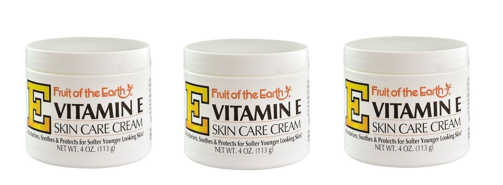 Fruit of the Earth New Vitamin E Skin Care Cream 4 oz. / 113g (Pack of