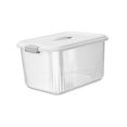 thumbnail image 2 of Caja organizadora de joyas con asa de transporte multifuncional, caja contenedora para artículos diversos Blanco, 2 of 9