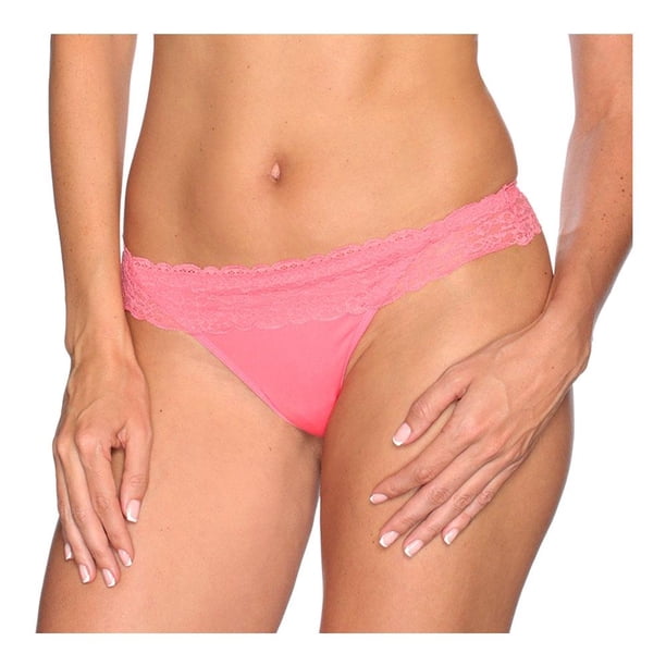 Tanga para mujer Marel EG con encaje Melocotón