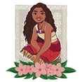 thumbnail image 2 of Boy's Moana 2 Kneeling Floral Portrait  Graphic T-Shirt, 2 of 4
