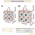 thumbnail image 2 of FORMRS Womens Corduroy Tote Bag Crossbody Shoulder Handbag with Pocket, Flowers Geometric Pattern, 2 of 7