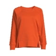 thumbnail image 2 of Time and Tru Women's Cable Sweatshirt, 2 of 5
