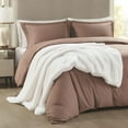 thumbnail image 4 of Madison Park Polyester Solid Premium Faux Fur Throw in Ivory Finish MP50-8015, 4 of 5
