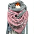thumbnail image 3 of Femmes Impression Bouton Châles Casual Chaud Doux Mode Foulards Envelopper les Femmes Écharpe, 3 of 4