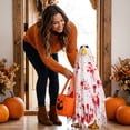 thumbnail image 6 of ZENVIVE 23 Inch Halloween Porch Goose Outfit, Bloody Ghost Goose Statue Costume, Halloween Festive Accessory for Outdoor Patio Lawn Yard Garden Goose Shirt Decor, 6 of 7