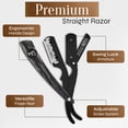 thumbnail image 6 of 100 BLADES + Facón Professional Wooden Straight Edge Barber Razor - Salon Quality Cut Throat Shavette, 6 of 9