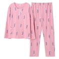 thumbnail image 1 of REDHOTYPE Mode Fantaisie Floral Pyjama Femmes Printemps Automne Maman Manches Longues Coton Col Rond Femmes Automne Plus Taille Homewear Costume, 1 of 2