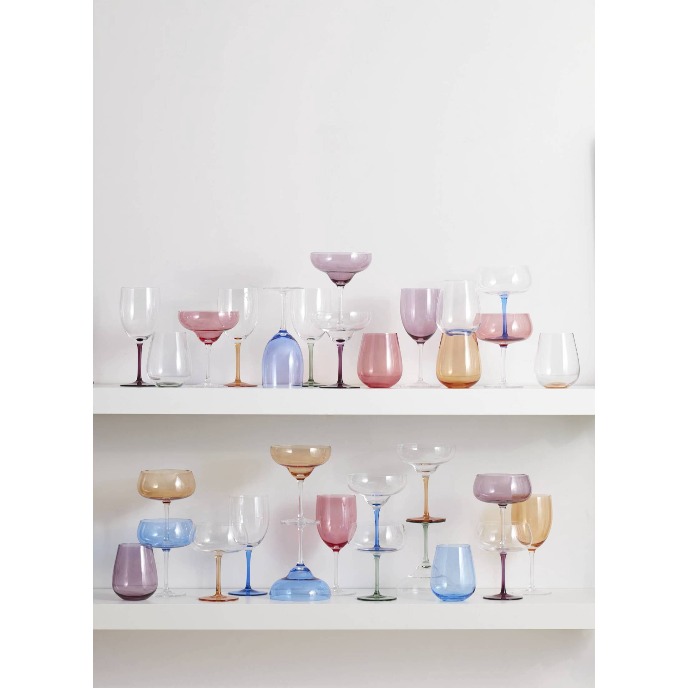 Oneida True Colors 14 oz MultiColor Standard Red Wine Glasses (Set of 4)