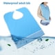 thumbnail image 5 of BRIGHTFUFU Delantal de ayuda impermeable del protector del babero de Mealtime del adulto (azul claro), 5 of 8
