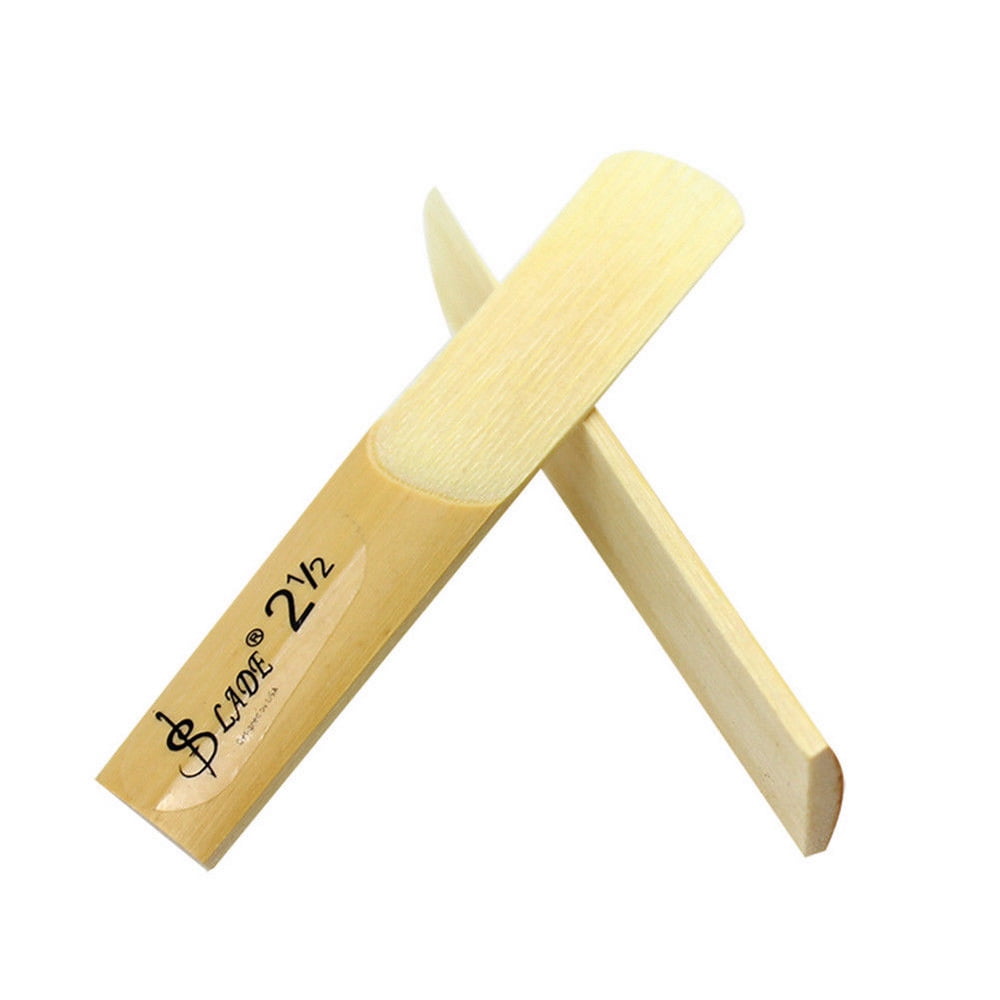 10Pcs E-Flat Alto Saxophone Reed with Transparent Case Strength 2.5