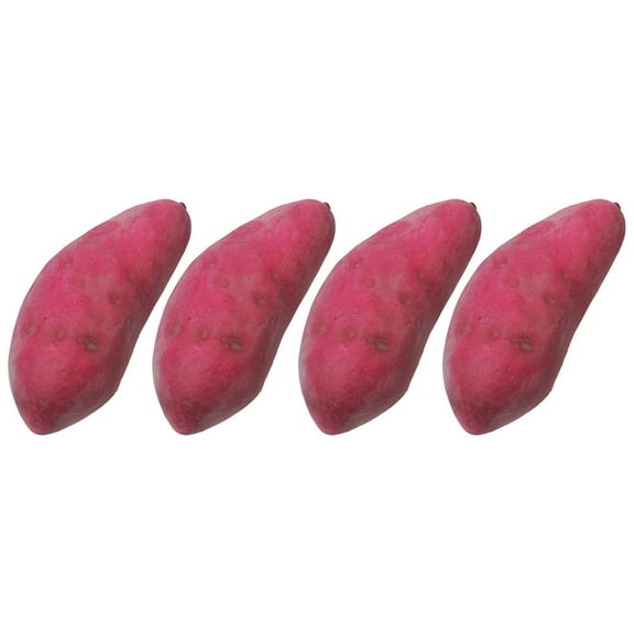 IMIKEYA Artificial Sweet Potato Purple Plastic 4Pcs for Vegetable Shop