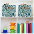 thumbnail image 6 of Yayeee 2 Pack Canvas Storage Basket with Handles for Shelves Fabric Bins Closet Organizer, Beautiful Leaves Pattern, 6 of 8