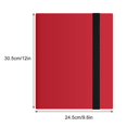 thumbnail image 5 of Card Binder 20 Pages 9 Pocket Large Capacity Colored Cover Card Collection Storage Album for Game Card Storage Red, 5 of 5