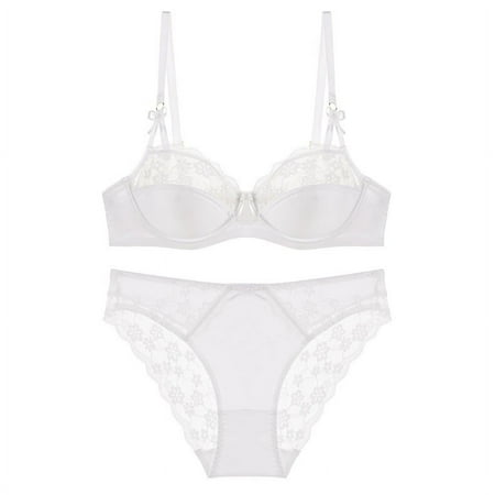 HHH French New Bra Birth Year Red Lace Sexy Lingerie Big Chest Small Push up and Anti-Sagging Bra Set