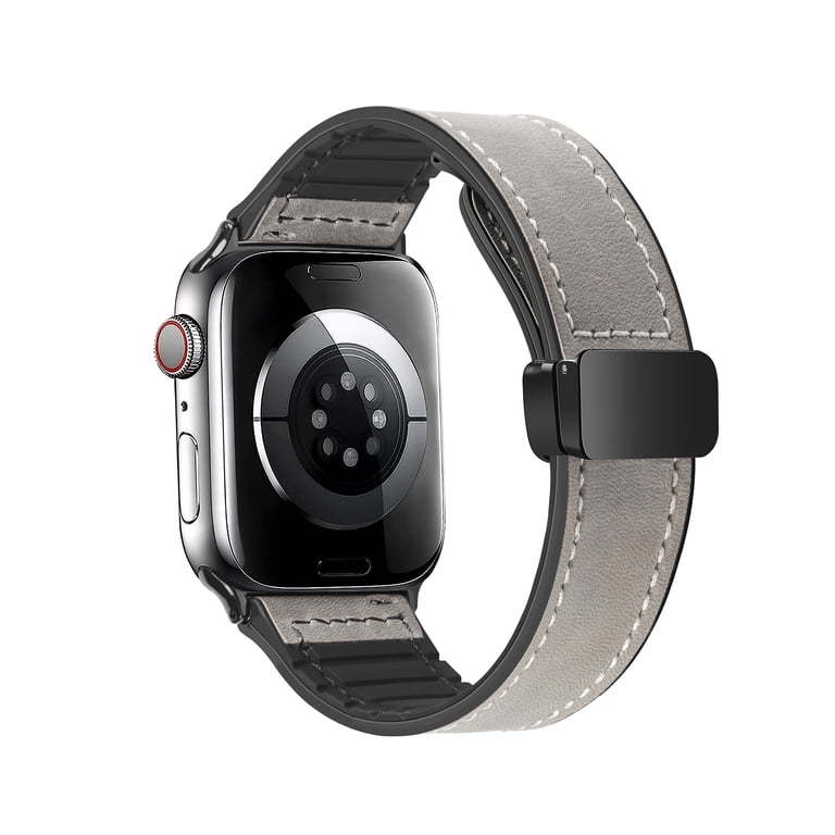 Magnetic Leather Band Compatible with Apple Watch 38/40/41mm  display picture 1