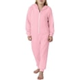 thumbnail image 4 of Gunia Kids Boys Girls Outfit Long Sleeves Zipper Hooded Romper Jumpsuit For Children Clothes Set Pink 9-10 Years, 4 of 9