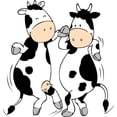 thumbnail image 2 of CafePress - Mooviestars Dancing Cows Mug - 11 oz Ceramic Mug - Novelty Coffee Tea Cup, 2 of 4