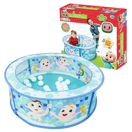 CoComelon Bath Time Sing Along Play Center, Pop Up Ball Pit Tent with 20 Play Balls and Music, Children Ages 3+