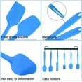 thumbnail image 4 of IPOHVUG Silicone Spatula Rubber Spatula Set for Baking Cooking Mixing High Non Stick Heat Resistant Non Stick Dishwasher Safe BPA-Free Multicolor  (Orange), 4 of 7