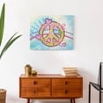 thumbnail image 4 of Creative Products Tie Dye Peace And Love 20x16 Canvas Wall Art, 4 of 5