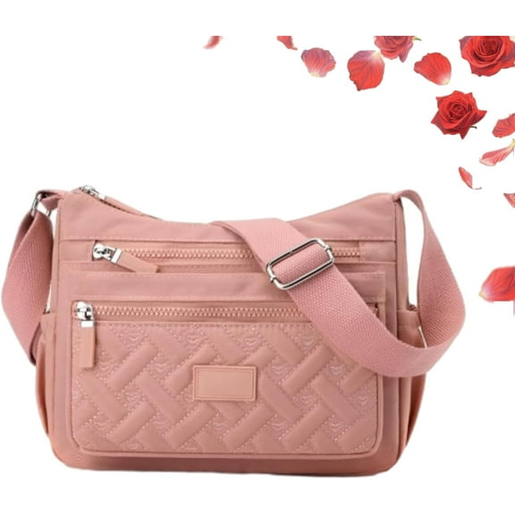 Apparenth Nylon Shoulder Messenger Bag, Apparent Crossbody Bag, Waterproof Large Capacity Multi Compartments Crossbody Bag